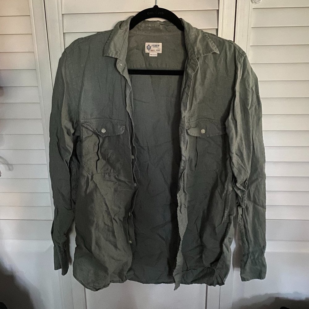 J. Crew men's Small grey button down